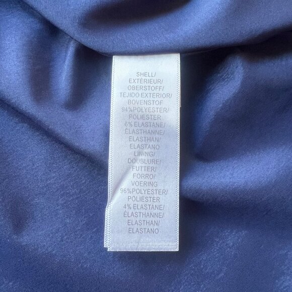 Aidan Mattox Size 14 Royal Blue Sweetheart Neck High Low Gown Cocktail Dress - Picture 11 of 16